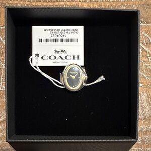Coach Gold and Black Women's Watch ring